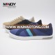 2017 new model OEM service rubber sole man casual canvas shoes